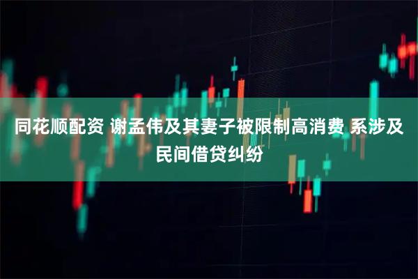 同花顺配资 谢孟伟及其妻子被限制高消费 系涉及民间借贷纠纷